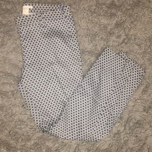 H&M Printed Stretch Trousers